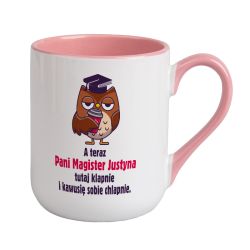 Kubek kawowy duży 330ml z kolorowym uszkiem i wnętrzem- z... 2