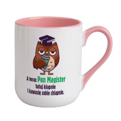 Kubek kawowy duży 330ml z kolorowym uszkiem i wnętrzem- z... 2