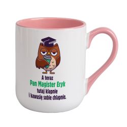 Kubek kawowy duży 330ml z kolorowym uszkiem i wnętrzem- z... 2