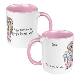 Kubek 330 ml kolorowy specjalnie dla świadkowej - Czy...
