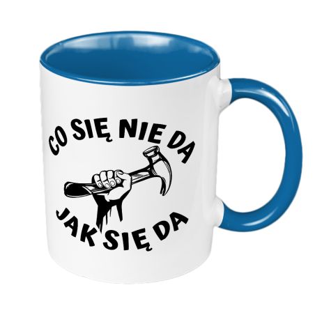 Kubek 330 ml kolorowy z grafiką "Co się nie da jak się da".