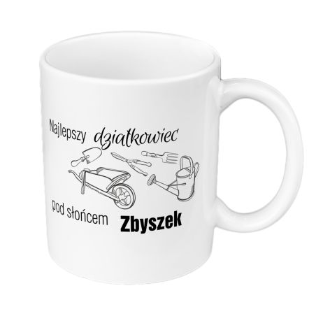 Kubek 330 ml kolorowy dla działkowca.