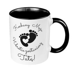 Kubek 330 ml kolorowy dla świeżo upieczonego Taty-...