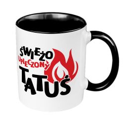 Kubek 330 ml kolorowy "Świeżo upieczony Tatuś".