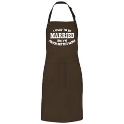 Śmieszny kolorowy fartuch z nadrukiem - I used to be...