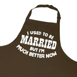 Śmieszny kolorowy fartuch z nadrukiem - I used to be... 2