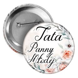 Button, przypinka (pins) (okrągły, plastikowy) "Tata...