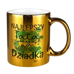 Lustrzany kubek "Najlepszy Tata awansuje na Najlepszego...