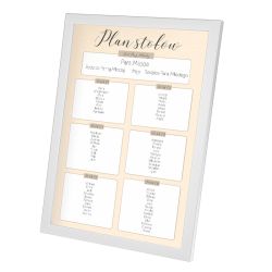 Ramka z planem Gości weselnych- piękna dekoracja sali-... 2