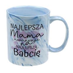 Kubek marmurek specjalnie dla mamy z informacją o ciąży-...