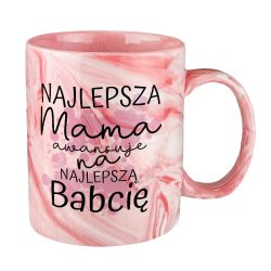 Kubek marmurek specjalnie dla mamy z informacją o ciąży-...