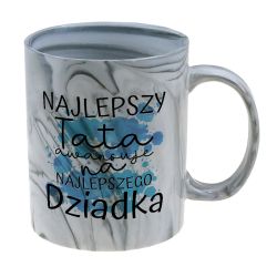 Kubek marmurek specjalnie dla taty z informacją o ciąży-...
