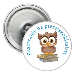 Magnes (okrągły) dla pierwszoklasisty- Pasowanie na ucznia.