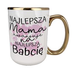 Kubek z nadrukiem sublimacyjnym.