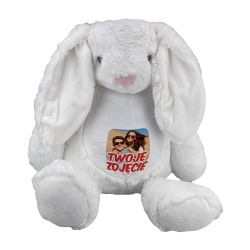 Kremowy królik z wyciąganym brzuszkiem oraz z Twoim...