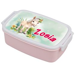 Pudełko na kanapki - śniadaniówka "Konik na łące"-...