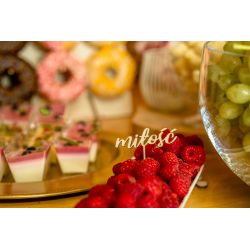 Dekoracyjne malutkie topperki z napisem "miłość"- piękna... 2