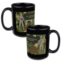 Super duży kubek XXL dla wojskowego " Nie każdy bohater...