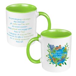 Kubek 330 ml kolorowy na dzień nauczyciela "Najlepszy...