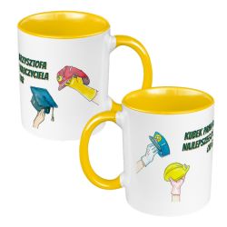 Kubek 330 ml kolorowy na dzień nauczyciela - dla...