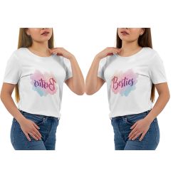 Zestaw koszulek dla przyjaciółek czy sióstr "Besties"-...