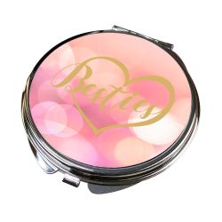 Lusterko "Besties" złoty wzór - różne kształty.