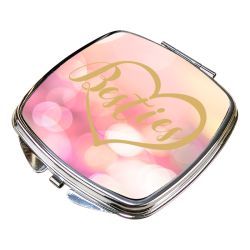 Lusterko "Besties" złoty wzór - różne kształty. 2