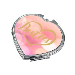 Lusterko "Besties" złoty wzór - różne kształty. 2