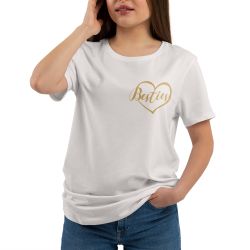 Koszulka damska taliowana "Besties"- złoty nadruk- dla... 2