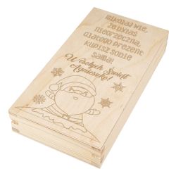 Pudełko na pieniądze na Mikołaja- Mikołaj wie, że byłaś... 2