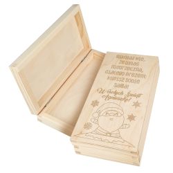 Pudełko na pieniądze na Mikołaja- Mikołaj wie, że byłaś...