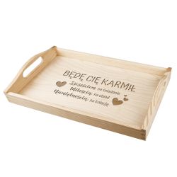 Taca z grawerem specjalnie dla bliskiej osoby " Będę Cię... 2