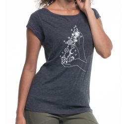 " Galaktyka wzór 5" - koszulka (nietoperz) damska.