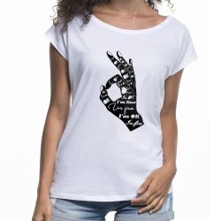 " It's okay" - koszulka (nietoperz) damska.