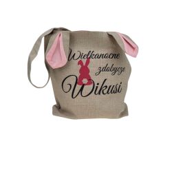 Torba do poszukiwania jajek wielkanocnych - lniana z...