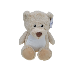 Beżowy miś ok. 32 cm z wyciąganym brzuszkiem oraz z... 2