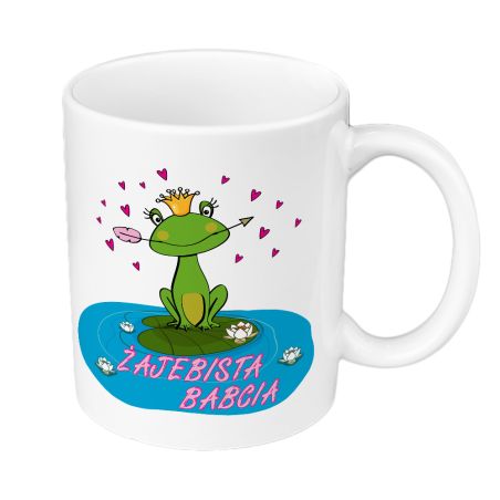 Kubek „Żajebista Babcia” / „Żajebisty Dziadek” 🐸☕✨ - kubek na Dzień Babci i Dziadka