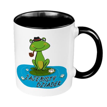 Kubek „Żajebista Babcia” / „Żajebisty Dziadek” 🐸☕✨ - kubek na Dzień Babci i Dziadka