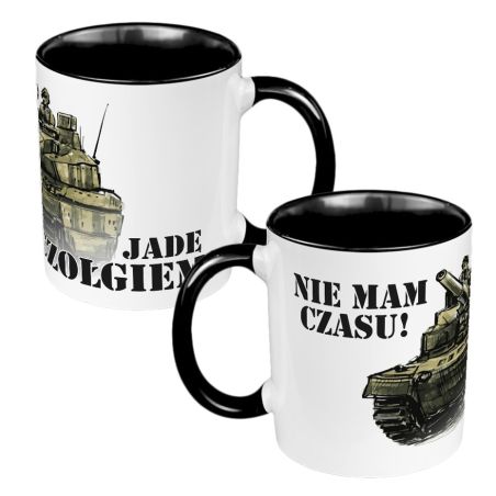 Kubek dla gracza – „NIE MAM CZAS, JADĘ CZOŁGIEM” 🎮☕🚀