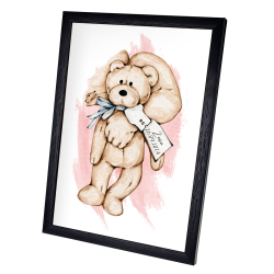 Ramka z małą rączką szpitalną opaską i datą urodzenia –... 2