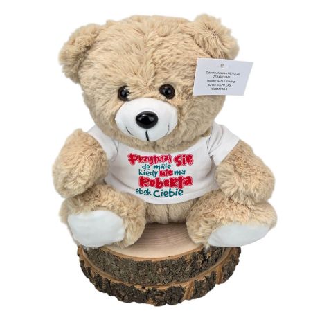 🧸 Miś – „Przytulaj się do mnie, kiedy (Imię) nie ma obok Ciebie” 💖🎁