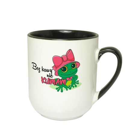 🐸☕ Żabi kubek kawowy „Bez kawy nie kumam” – bo rano wszyscy jesteśmy trochę jak żaby… zaspani i zdezorientowani! 😅