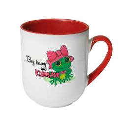 🐸☕ Żabi kubek kawowy „Bez kawy nie kumam” – bo rano... 2