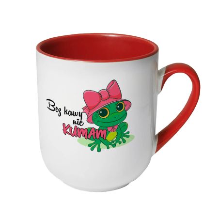 🐸☕ Żabi kubek kawowy „Bez kawy nie kumam” – bo rano wszyscy jesteśmy trochę jak żaby… zaspani i zdezorientowani! 😅