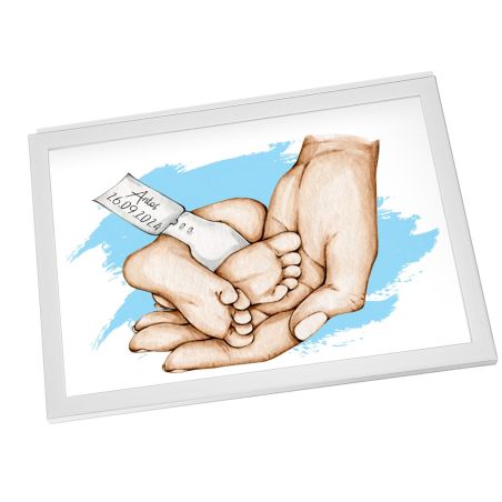 🎁 Ramka Pamiątkowa na Narodziny Dziecka 👶💕