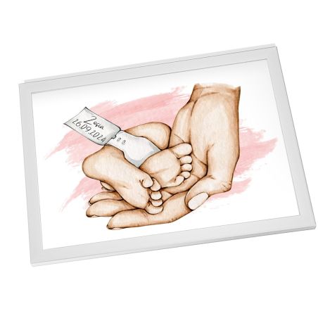 🎁 Ramka Pamiątkowa na Narodziny Dziecka 👶💕