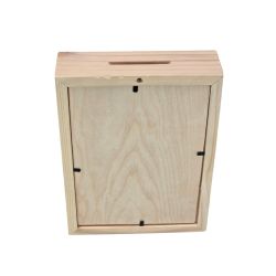 Stylowa drewniana skarbonka z grawerem „Na auto nie... 2