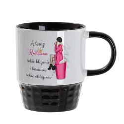 Kubek "A teraz królewna sobie klapnie i kawusie sobie...