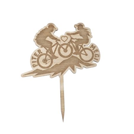 🚴‍♂️🚴‍♀️ Topper na tort – zakochani rowerzyści z imionami