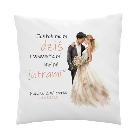 Poduszka ślubna – „Jesteś moim dziś…” 💖